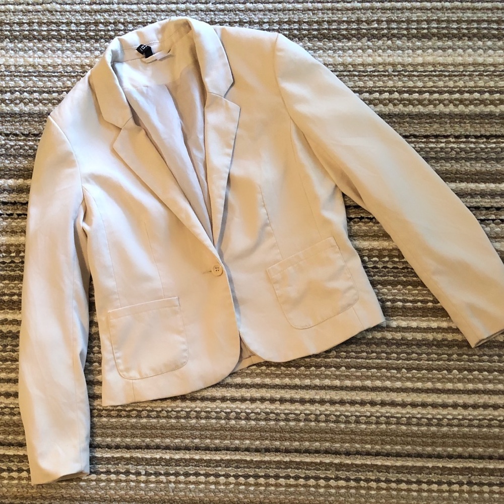 H&M cream blazer